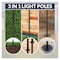Newhouse Lighting 9 ft. 8 in. Outdoor String Light Poles for Outside Lights for Garden, Patio and Backyard Decor, 2PK NHSLP-2P - alternate 3